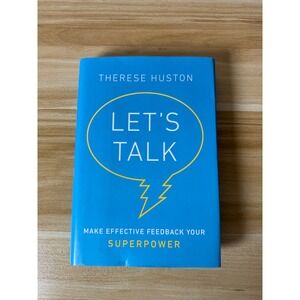 Let's Talk Therese Huston Feedback Superpower Book Teal‎ Blue